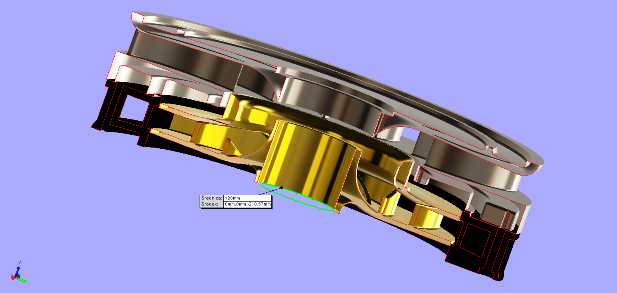Układ przepływowy pompy 3D-CAD